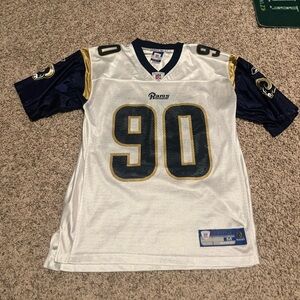 Vintage Reebok NFL St. Louis Rams Adam Carriker  #90 Jersey On Field L used